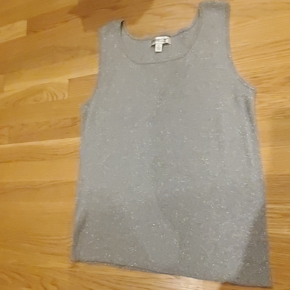 Silver sparkly coldwater creek top
